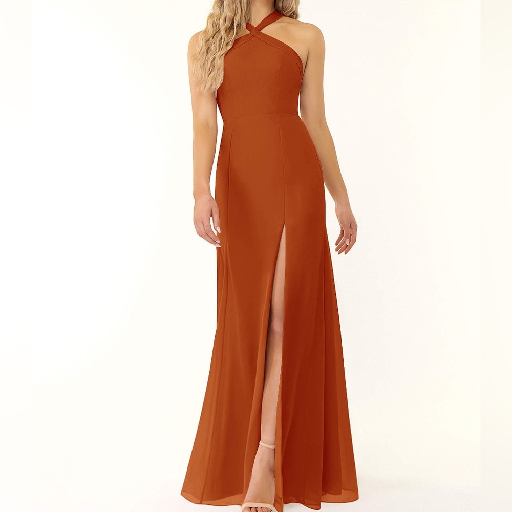 Azazie Rue Dress in Paprika